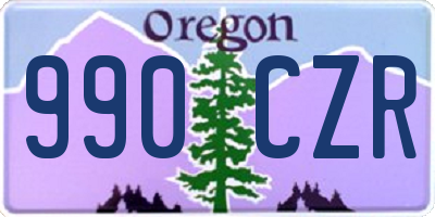 OR license plate 990CZR