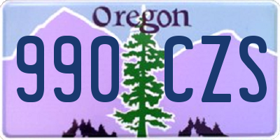 OR license plate 990CZS