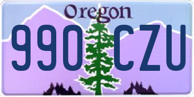 OR license plate 990CZU