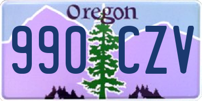 OR license plate 990CZV