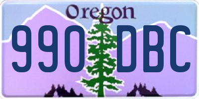 OR license plate 990DBC