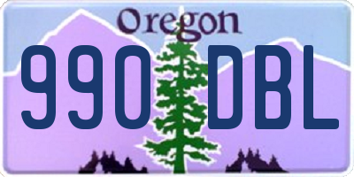 OR license plate 990DBL