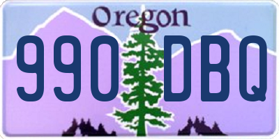 OR license plate 990DBQ