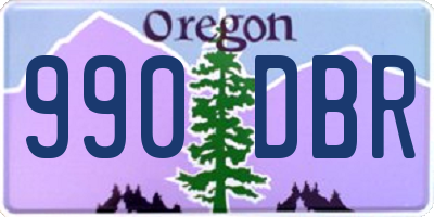 OR license plate 990DBR