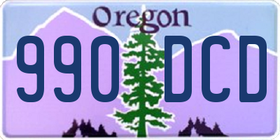 OR license plate 990DCD