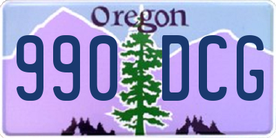OR license plate 990DCG