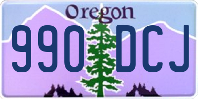 OR license plate 990DCJ