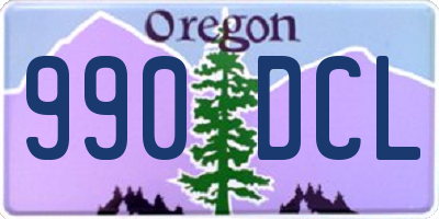 OR license plate 990DCL