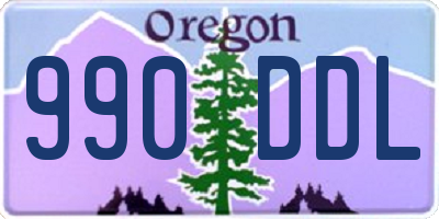 OR license plate 990DDL