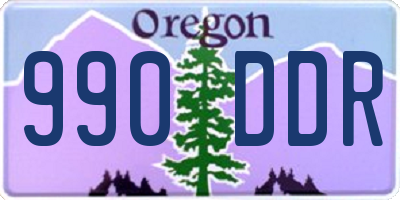 OR license plate 990DDR