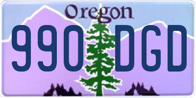 OR license plate 990DGD