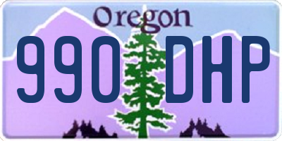 OR license plate 990DHP