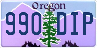 OR license plate 990DIP