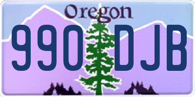 OR license plate 990DJB