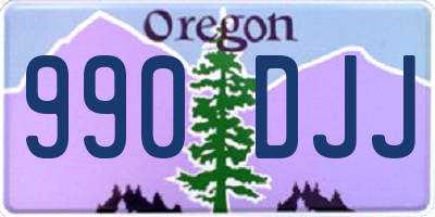 OR license plate 990DJJ