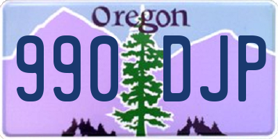 OR license plate 990DJP