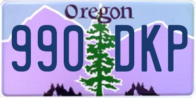 OR license plate 990DKP