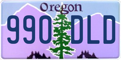 OR license plate 990DLD