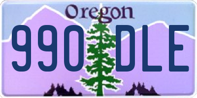 OR license plate 990DLE