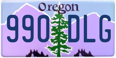 OR license plate 990DLG