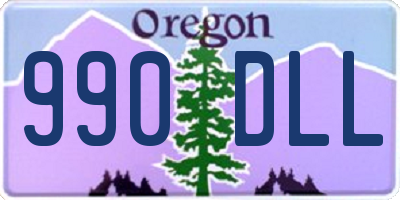 OR license plate 990DLL