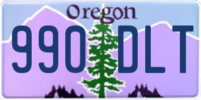 OR license plate 990DLT