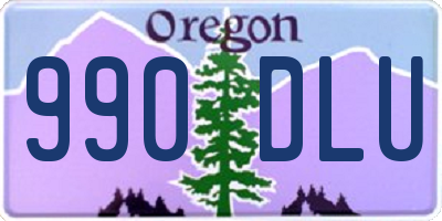 OR license plate 990DLU