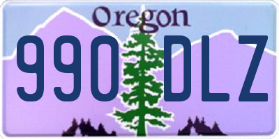 OR license plate 990DLZ