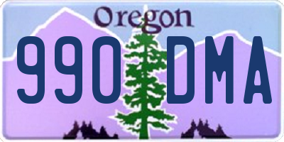 OR license plate 990DMA