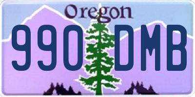 OR license plate 990DMB
