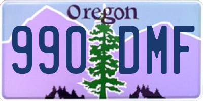 OR license plate 990DMF