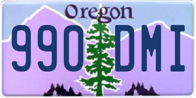 OR license plate 990DMI