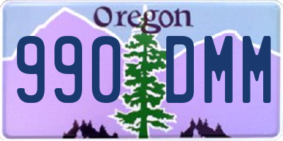 OR license plate 990DMM