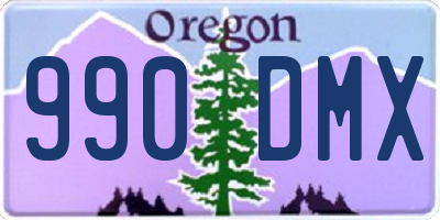 OR license plate 990DMX