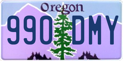 OR license plate 990DMY