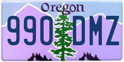 OR license plate 990DMZ