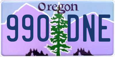 OR license plate 990DNE