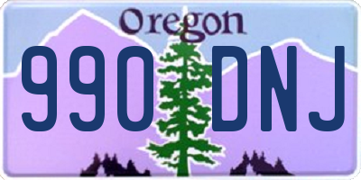 OR license plate 990DNJ