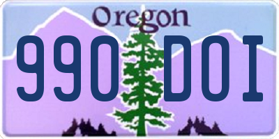 OR license plate 990DOI