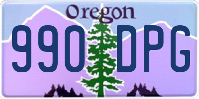 OR license plate 990DPG