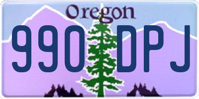 OR license plate 990DPJ