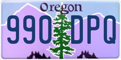 OR license plate 990DPQ