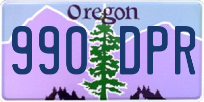 OR license plate 990DPR