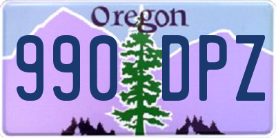 OR license plate 990DPZ