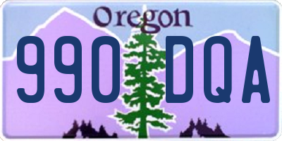 OR license plate 990DQA