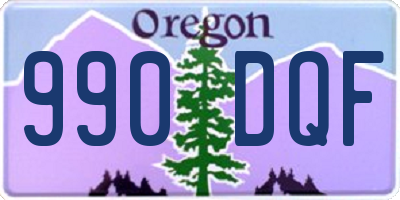 OR license plate 990DQF