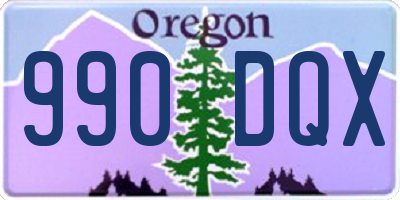 OR license plate 990DQX