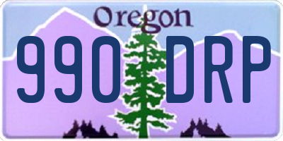 OR license plate 990DRP