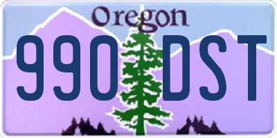 OR license plate 990DST