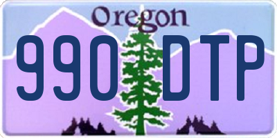 OR license plate 990DTP